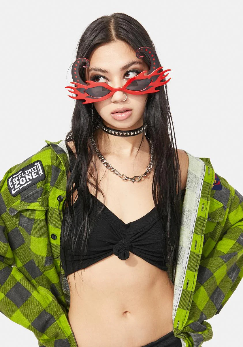 All Ablaze Flame Party Sunglasses