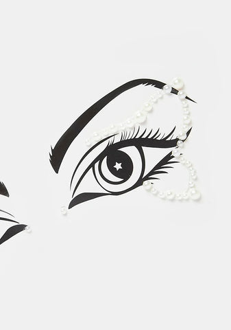 Daphne Pearl Graphic Liner Jewels
