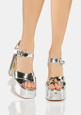 Chidori Metallic Platform Heels