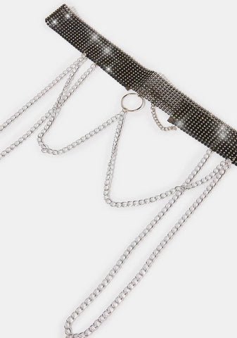Inner Sparkle Chain Belt