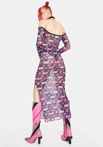 Cum & Play Monogram Long Dress