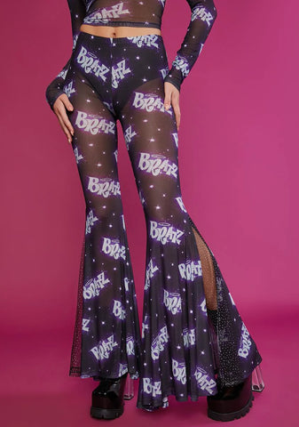 Overnight Sensation Mesh Bell Bottoms