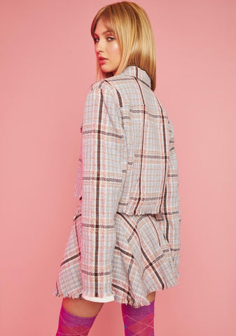 Top Marks Tweed Moto Jacket