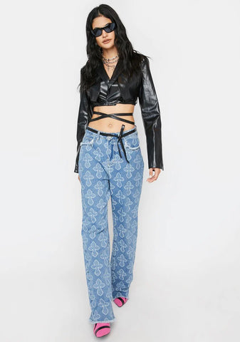 Noir Good Ish Vegan Leather Blazer