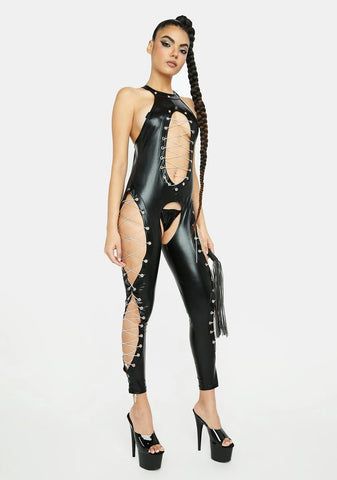 Chain Cutout Jumpsuit