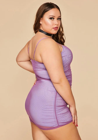 True Model Muse Ruched Mini Dress