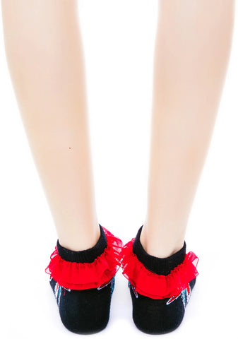 Ahoy Ruffle Ankle Socks