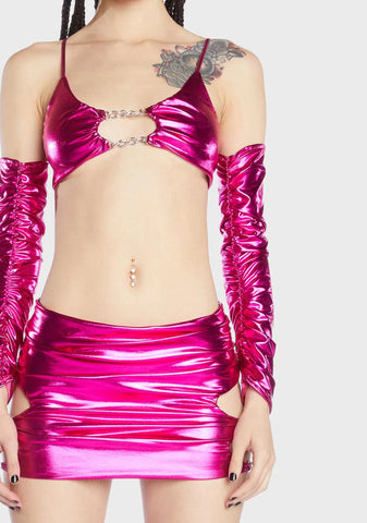 Vinyl Vixen Skirt Set