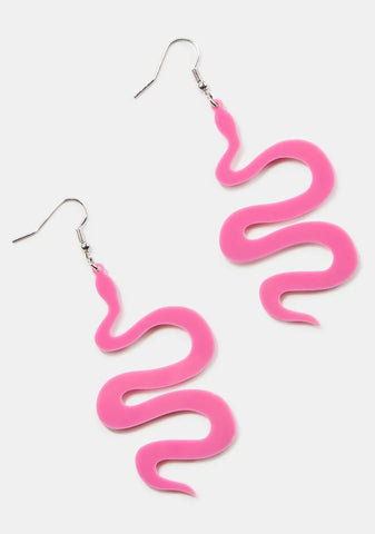 Slither Over Here Snake Earrings