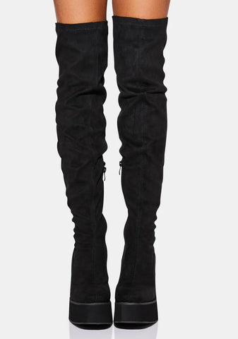 Suede Damar Thigh High Boots