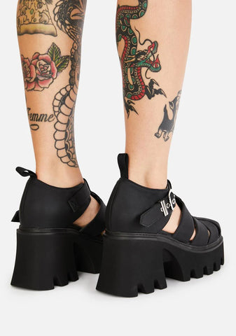 Dahlia Acting Shy Platform Sandals