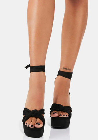 No Debates Platform Sandals