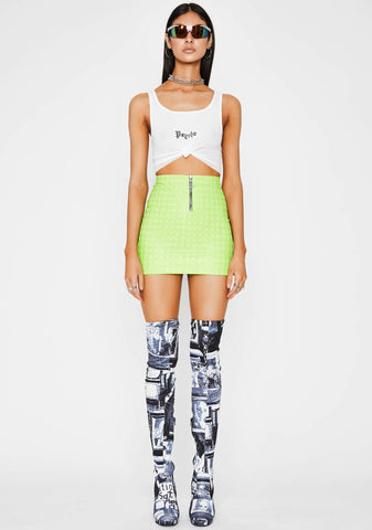 Toxic Hellish Mercy Mini Skirt