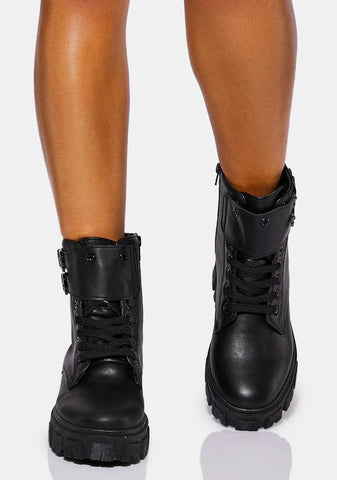 Suit Yourself Buckle Ankle Boots