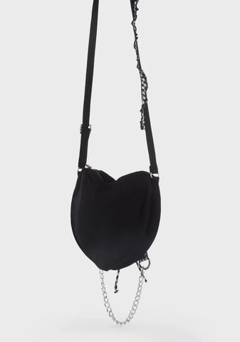 Black And White Bo Peep Heart Bag