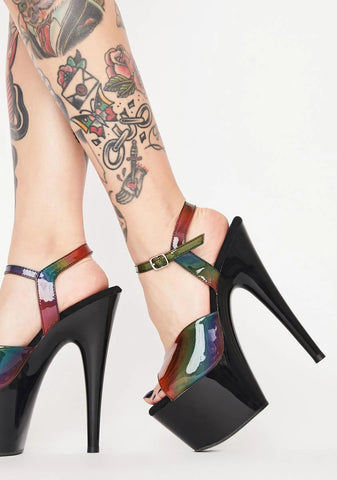 Rainbow Adore-709RBDT Platform Heels