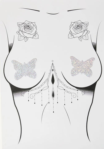 Liquid Butterflies Nipple Pasties