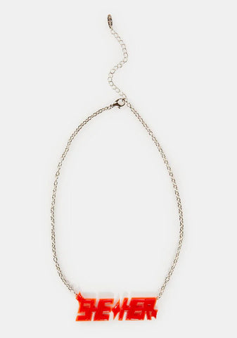 She Her Pronouns Necklace