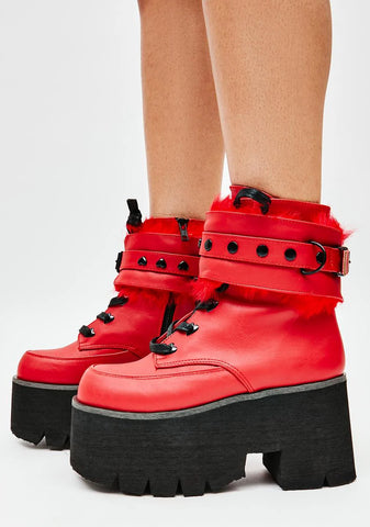 Love Demon Ankle Cuff Boots