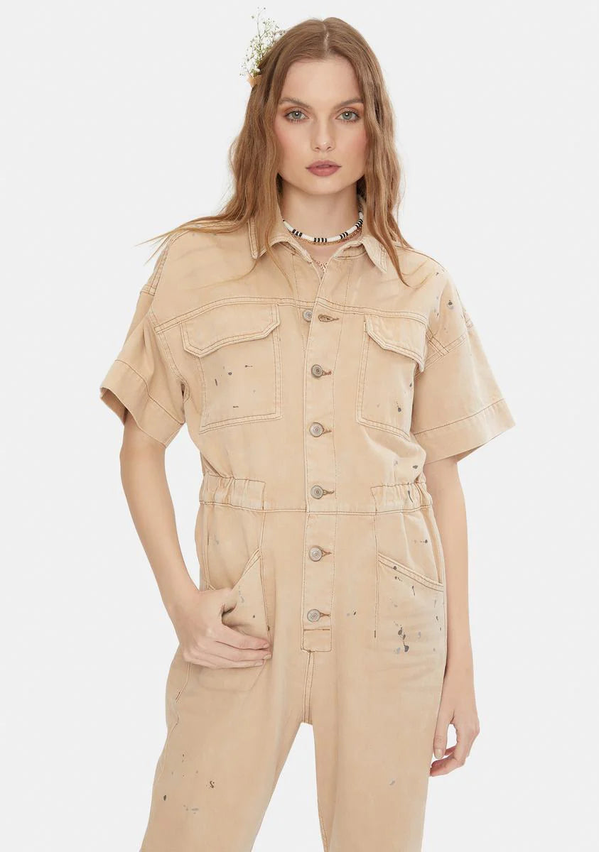 Dirty Ecru Marci Jumpsuit
