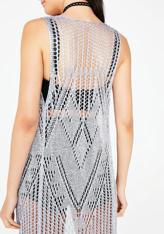 Livin' It Up Crochet Kimono