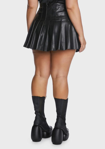 Plus Against The Machine Pleated Skirt