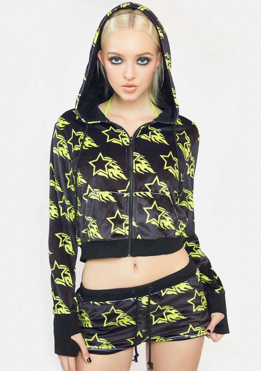 Total Hotshot Velour Hoodie