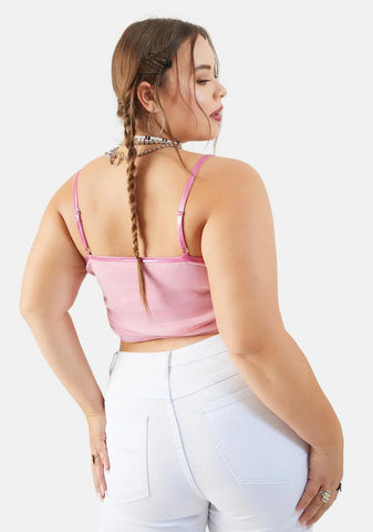 Plus Another Wonder Rhinestone Crop Tank