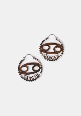 Reppin' Cancer Hoop Earrings