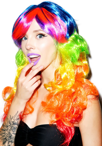 Rainbow Babe Wig