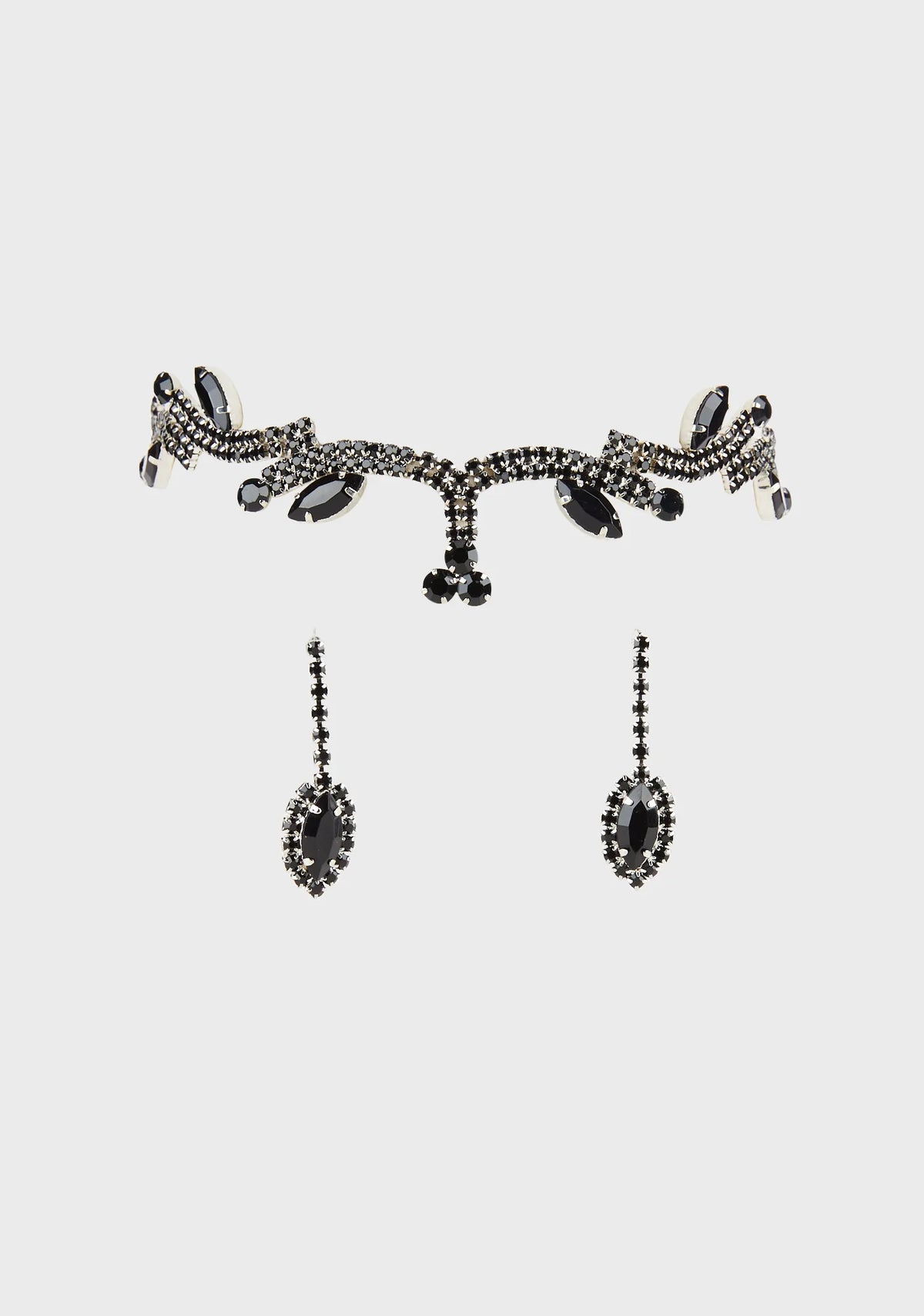 Regal Elegance Choker And Earrings