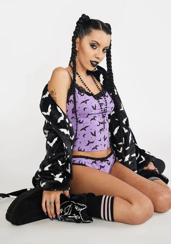 Twilight Bat Behavior Lingerie Set