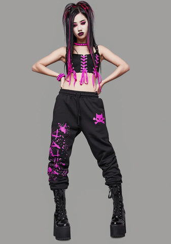 Losing My Grip Spiked Lace-Up Top