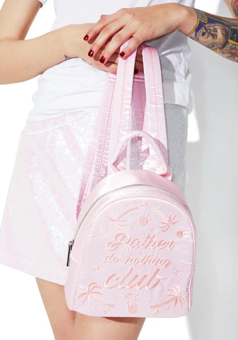 Rather Do Nothing Club Mini Backpack
