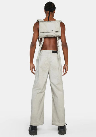 Compression Unisex Suspender Backpack Pants