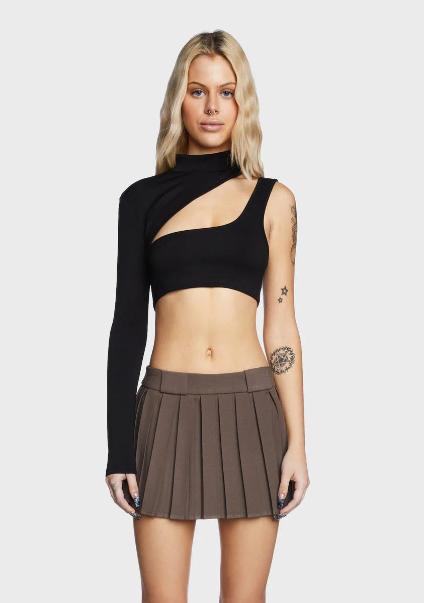 Asymmetric Cut Out Top