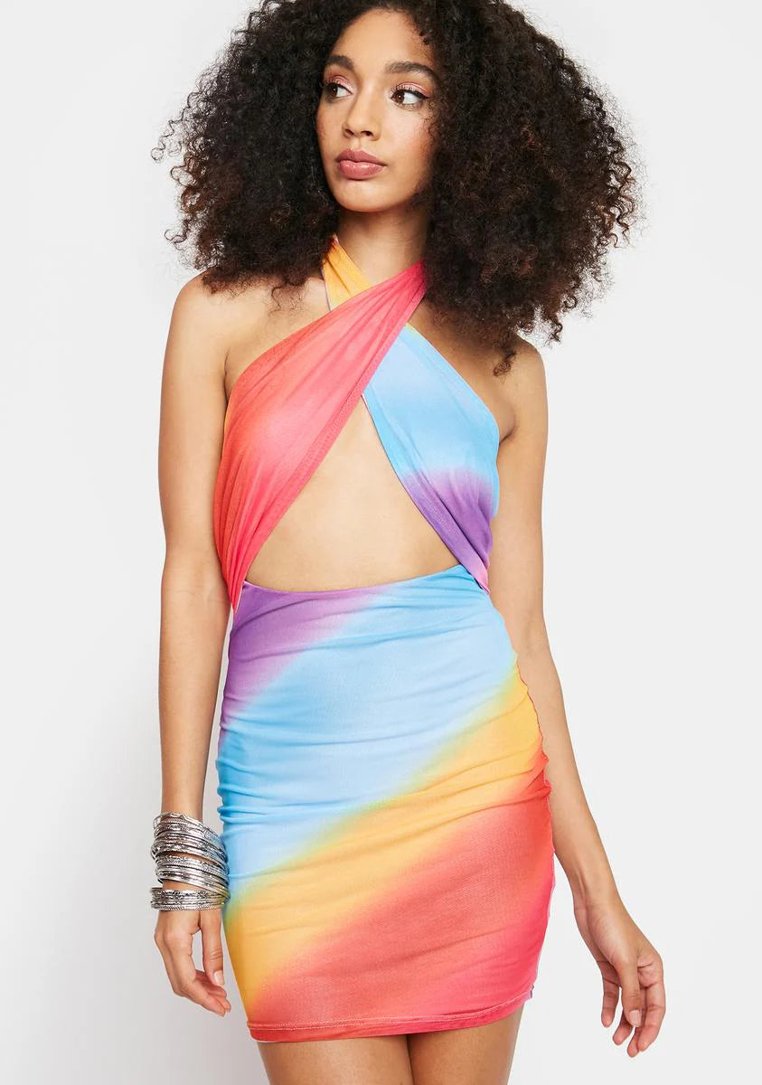 Begin Again Wrap Mini Dress