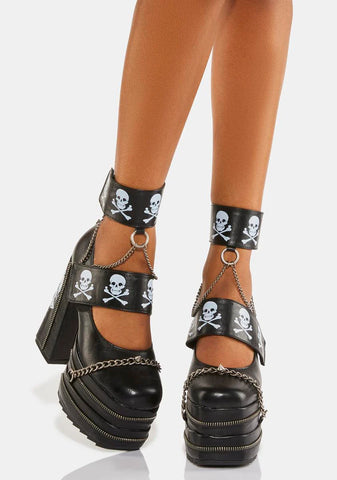 Grim Reaper Platform Heels