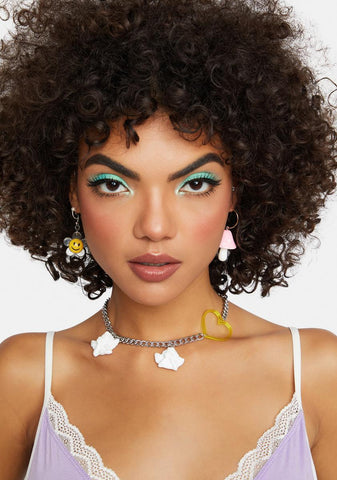 Angelic Babe Heart Chain Necklace