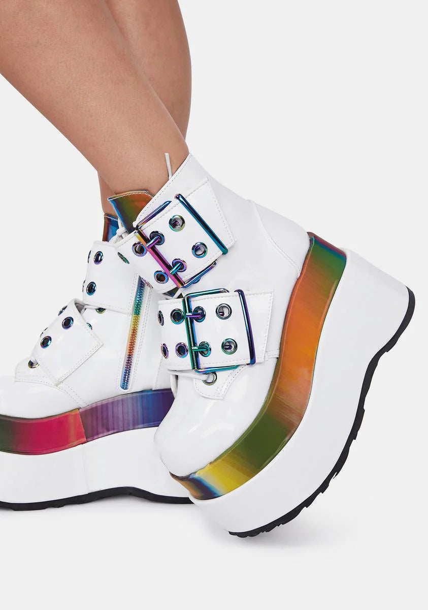 Disco Rhythm Platform Boots