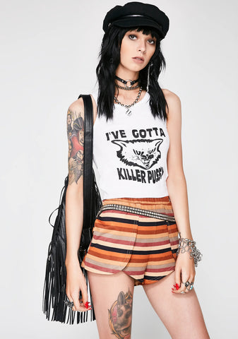 Make Ur Mark Striped Shorts