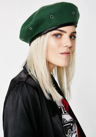 Military Stud Beret
