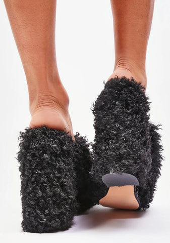 Black Archie Slip On Heels