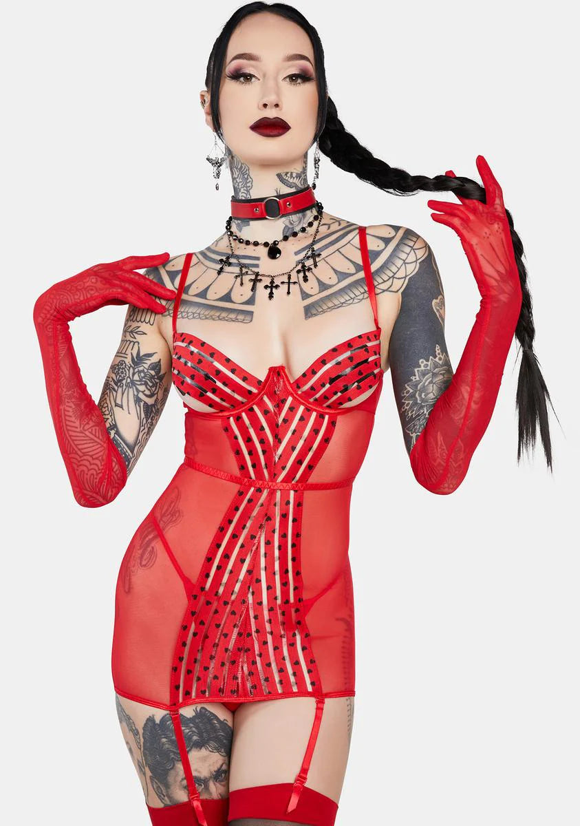 Pillow Talk Mesh Chemise