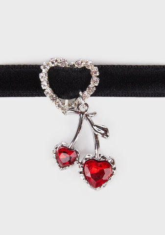 Off My List Velvet Choker