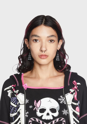 Decayed Decor Drop Earrings