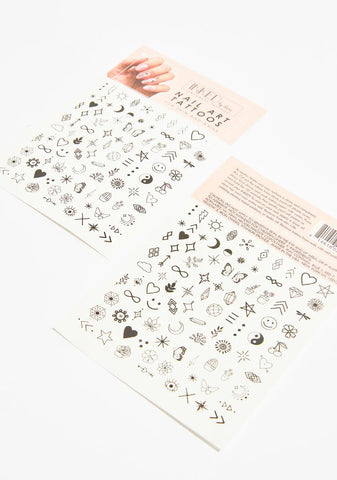 Nail Art Tattoos Sheet