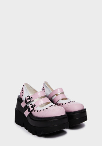 Shaker-27 Platform Mary Janes