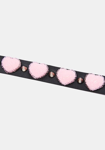 Warm Fuzzies Heart Choker