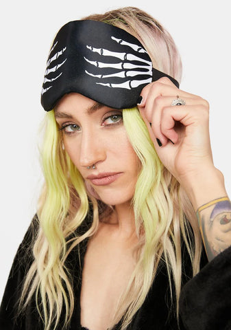 Skeleton Hands Sleep Mask